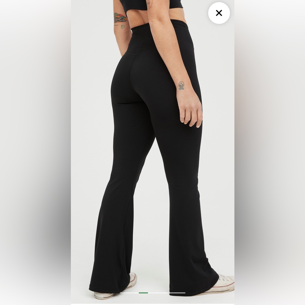 Aerie Real Me High Waisted Crossover Flare Legging / yoga pants